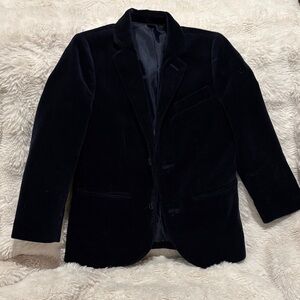 Crewcuts Navy Blue velvet Kids Blazer